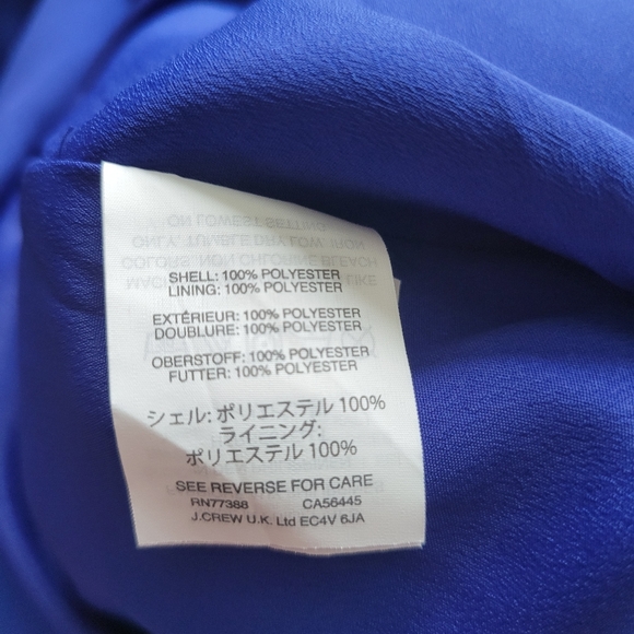 J Crew 365 Crepe Wrap Dress In Royal Blue 6 - Picture 14 of 14